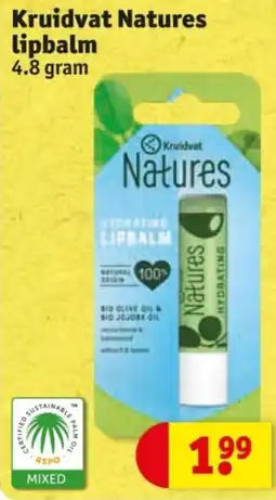 Kruidvat Kruidvat Natures lipbalm aanbieding