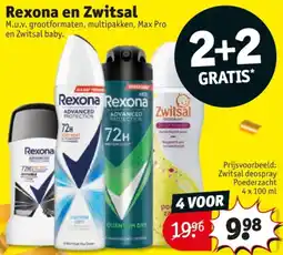 Kruidvat Rexona en Zwitsal aanbieding