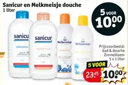 Kruidvat Sanicur en Melkmeisje douche aanbieding