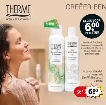 Kruidvat Shower Oil Zen White Lotus aanbieding