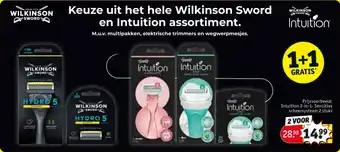 Kruidvat Intuition 2 in 1 Sensitive scheersysteem aanbieding