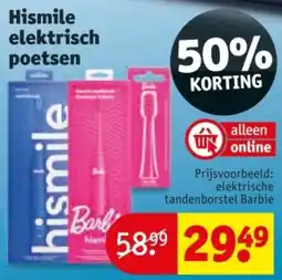 Kruidvat Hismile elektrisch poetsen aanbieding