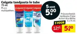 Kruidvat Colgate tandpasta in tube aanbieding