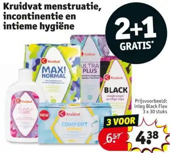 Kruidvat Kruidvat menstruatie, incontinentie en intieme hygiëne aanbieding