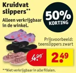 Kruidvat Kruidvat slippers aanbieding