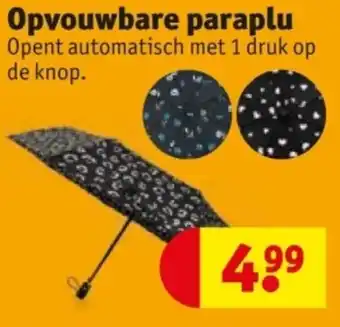 Kruidvat Opvouwbare paraplu aanbieding