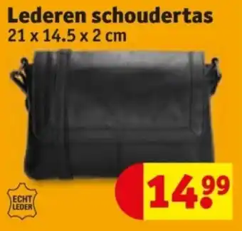 Kruidvat Lederen schoudertas aanbieding