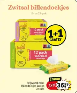 Kruidvat billendoekjes Lotion aanbieding