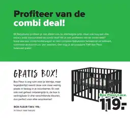 Baby-Dump Box Fleurt.w.v. aanbieding