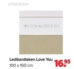 Baby-Dump Ledikantlaken Love You aanbieding