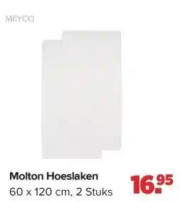 Baby-Dump Molton Hoeslaken aanbieding
