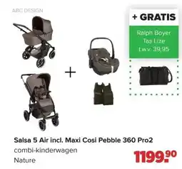 Baby-Dump Salsa 5 Air incl. Maxi Cosi Pebble 360 Pro2 aanbieding