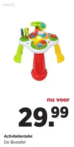 Baby-Dump Activiteitentafel aanbieding