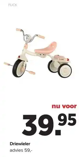 Baby-Dump Driewieler aanbieding