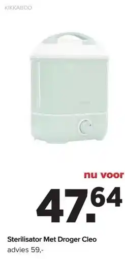 Baby-Dump Sterilisator Met Droger Cleo aanbieding