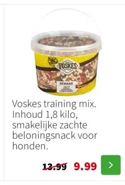 Intratuin Voskes training mix. Inhoud 1,8 kilo, smakelijke zachte beloningsnack voor honden. aanbieding