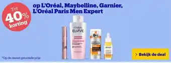 Bol.com L'Oréal, Maybelline, Garnier, L'Oréal Paris Men Expert aanbieding