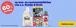 Bol.com Was en vaatwasmiddelen van o.a. Robijn & Dreft aanbieding