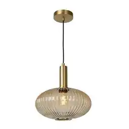 Praxis Lucide Hanglamp Maloto - Amber - 30cm - E27 aanbieding