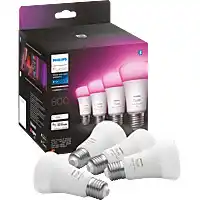 Amazon Philips Hue White & Color Ambiance E27 Viererpack 4x570lm 60W aanbieding