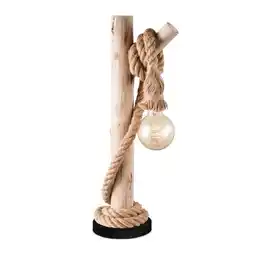 Praxis Home Sweet Home tafellamp Maritime hout touw E27 aanbieding