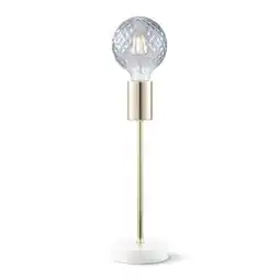 Praxis Home Sweet Home tafellamp Cava marmer messing E27 aanbieding