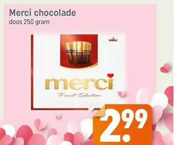 Lekker Makkelijk Merci chocolade 250 gram aanbieding