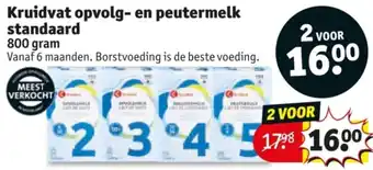 Kruidvat Kruidvat opvolg en peutermelk aanbieding