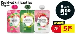 Kruidvat Kruidvat knijpzakjes aanbieding