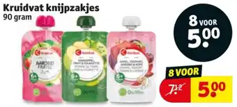 Kruidvat Kruidvat knijpzakjes aanbieding