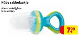Kruidvat Nuby sabbelzakje aanbieding