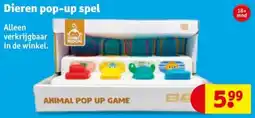 Kruidvat Dieren pop-up spel aanbieding