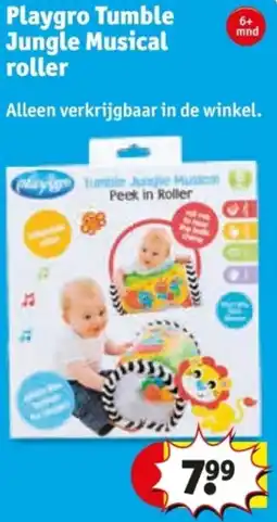 Kruidvat Playgro Tumble Jungle Musical roller aanbieding