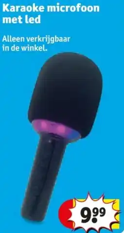 Kruidvat Karaoke microfoon met led aanbieding