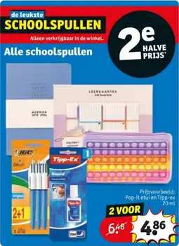 Kruidvat Pop-it etui en Tipp-ex aanbieding