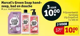 Kruidvat Marcel's Green Soap handzeep, bad en douche aanbieding