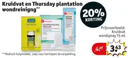 Kruidvat Kruidvat en Thursday plantation wondreinigng aanbieding