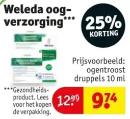 Kruidvat Weleda oogverzorging aanbieding