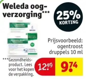 Kruidvat Weleda oogverzorging aanbieding