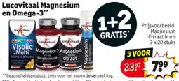 Kruidvat Lucovitaal Magnesium en Omega-3 aanbieding