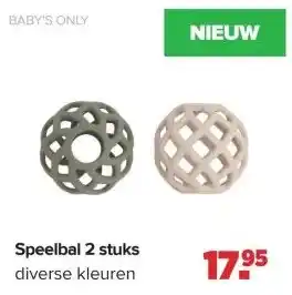 Baby-Dump Speelbal 2 stuks aanbieding