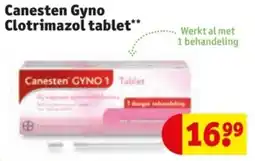 Kruidvat Canesten Gyno Clotrimazol tablet aanbieding