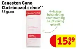Kruidvat Canesten Gyno Clotrimazol crème aanbieding