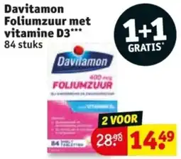 Kruidvat Davitamon Foliumzuur met vitamine D3 aanbieding