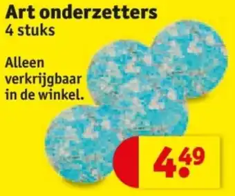Kruidvat Art onderzetters aanbieding