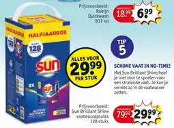Kruidvat Sun Brilliant Shine vaatwascapsules aanbieding