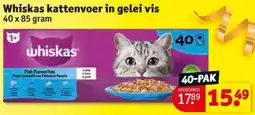 Kruidvat Whiskas kattenvoer in gelei vis aanbieding