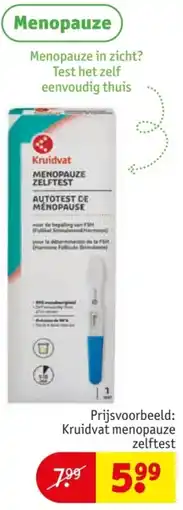 Kruidvat Kruidvat menopauze zelftest aanbieding