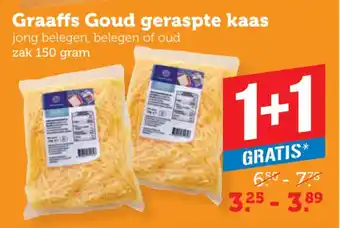 Coop Graaffs Goud geraspte kaas aanbieding