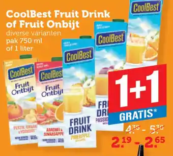 Coop CoolBest Fruit Drink of Fruit Onbijt aanbieding